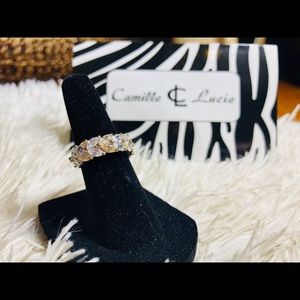 Rhodium Silver ring by C&L